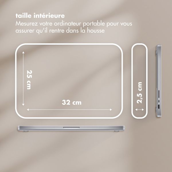 Selencia Pochette ordinateur Teddy 13-14 pouces - Sand