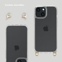 Selencia Coque arrière avec crochets amovibles Apple iPhone 15 - Transparent