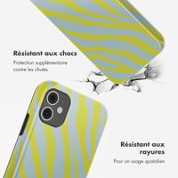 Selencia Coque arrière Vivid Tough iPhone 11 - Zebra Winter Sky Titanium Yellow