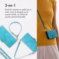 imoshion Etui de télephone portefeuille avec cordon Apple iPhone 17 - Turquoise