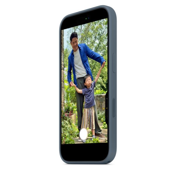 Apple Coque en silicone avec MagSafe Apple iPhone 17 - Anchor Blue