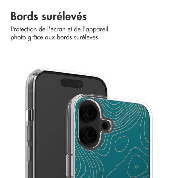 imoshion Coque Design Apple iPhone 16 - Topo Turquoise