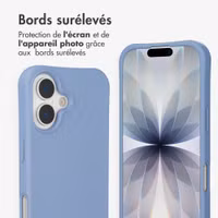 imoshion Coque arrière Color avec cordon amovible et MagSafe Apple iPhone 17 - Ash Blue