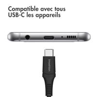 imoshion Braided USB-C vers câble USB - 0,5 mètre  - Noir