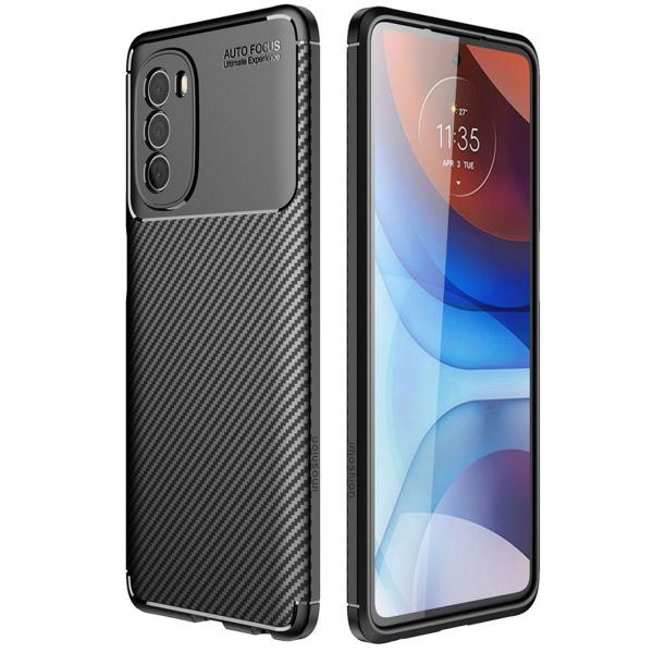 imoshion Coque silicone Carbon Motorola Moto G51 - Noir