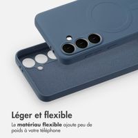 imoshion Coque Couleur avec MagSafe Samsung Galaxy S24 FE - Bleu foncé