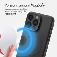 imoshion Coque Couleur avec MagSafe Apple iPhone 15 Pro Max - Noir