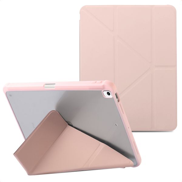 imoshion Coque tablette Origami iPad 9 (2021) 10.2 pouces / iPad 8 (2020) 10.2 pouces / iPad 7 (2019) 10.2 pouces - Rose