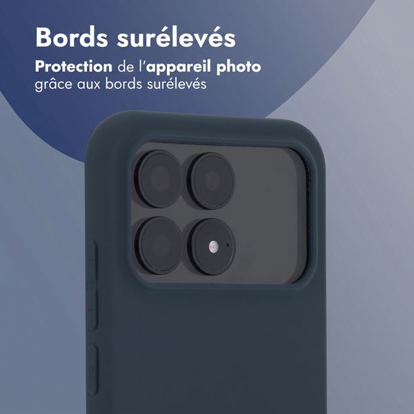 imoshion Coque Couleur Xiaomi Poco F8 Pro - Bleu foncé