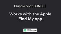 Chipolo Spot Bundle - Traceur Bluetooth pour iOS - 1x tag & 1x carte - Noir