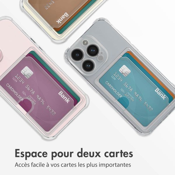 imoshion Coque silicone avec porte-cartes iPhone 14 Pro - Transparent