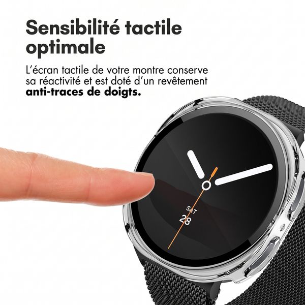 imoshion Coque rigide à couverture complète Samsung Galaxy Watch 8 (40 mm) - Transparent