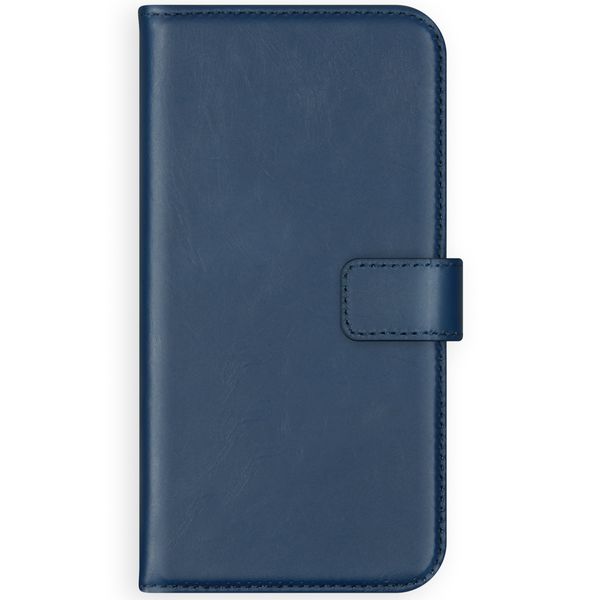 Selencia Étui portefeuille en cuir véritable Apple iPhone 11 - Bleu