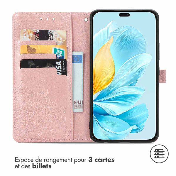 imoshion Etui de télephone Mandala Honor 200 Lite - Rose Doré