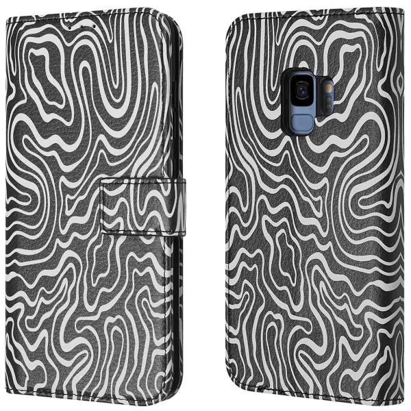 imoshion ﻿Étui de téléphone portefeuille Design Samsung Galaxy S9 - Black And White