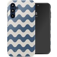 Selencia Coque arrière Vivid Tough Samsung Galaxy A16 - Wave Vibes Classic Blue