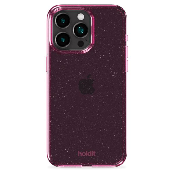 Holdit Coque Pailletée iPhone 15 Pro - Pink