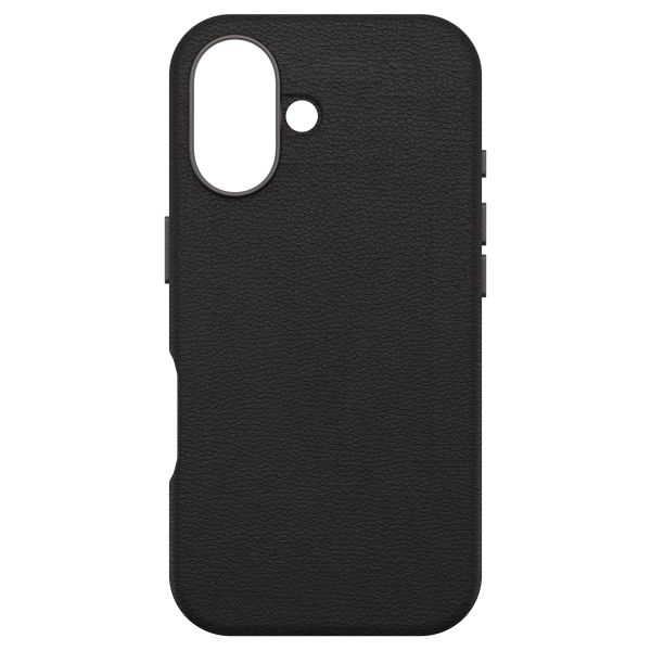OtterBox Coque en cuir de cactus Symmetry MagSafe Apple iPhone 16 - Noir Ash