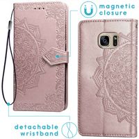 imoshion Etui de télephone Mandala Samsung Galaxy S7 - Rose Doré
