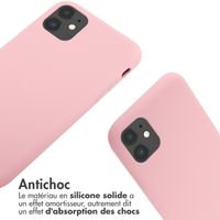 imoshion ﻿Coque en silicone avec cordon iPhone 11 - Rose