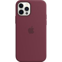 Apple Coque en silicone MagSafe iPhone 12 (Pro) - Plum