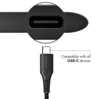 imoshion Câble USB-C vers USB - Textile tressé - 1,5 mètres - Noir