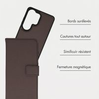 imoshion Étui portefeuille luxe 2-en-1 amovible Samsung Galaxy S26 Ultra - Marron