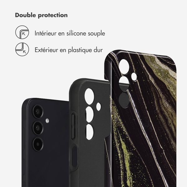 Selencia Coque arrière Vivid Tough Samsung Galaxy A15 (5G/4G) - Chic Marble