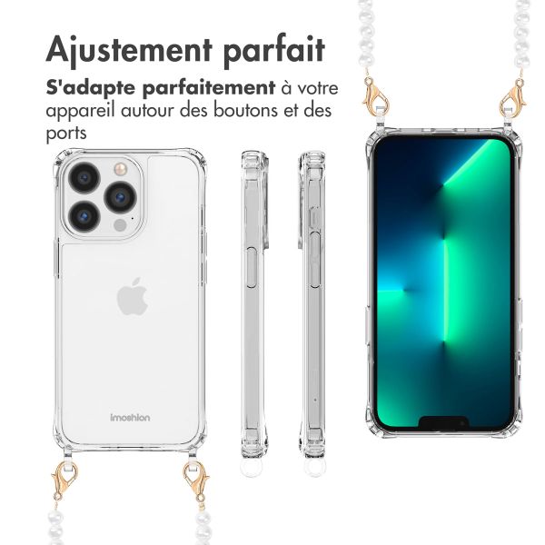 imoshion Coque avec dragonne + ﻿bracelet iPhone 13 Pro Max - Perles