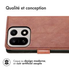 imoshion Étui de télephone portefeuille OnePlus 15 - Marron