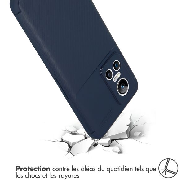 imoshion Coque silicone Carbon Realme GT Neo 3 - Bleu