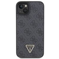 Guess Coque 4G Logo Triangle Strass iPhone 15 - Noir