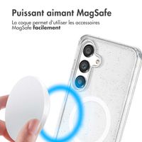 imoshion Coque Pailletée avec MagSafe Samsung Galaxy S25 Plus - Transparent