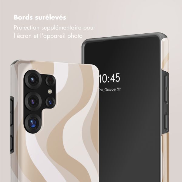 Selencia Coque arrière Vivid Samsung Galaxy S25 Ultra - Desert Waves Beige