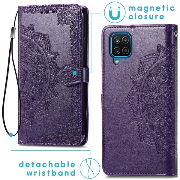 imoshion Etui de télephone Mandala Samsung Galaxy A12 - Violet