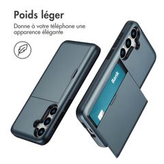 imoshion Coque arrière avec porte-cartes Samsung Galaxy S25 Plus - Bleu foncé