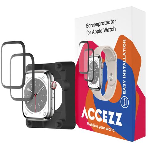 Accezz 2x Protecteur d'écran avec applicateur Apple Watch Series 10 - 42 mm