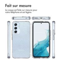 imoshion Coque arrière transparente Pailletée Samsung Galaxy A54 (5G) - Argent