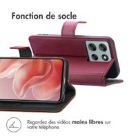 imoshion Étui de télephone portefeuille Motorola Moto G56 - Marron