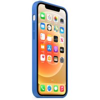 Apple Coque en silicone MagSafe Apple iPhone 12 (Pro) - Capri Blue