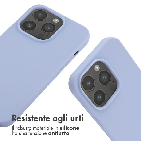 imoshion Coque en silicone avec cordon Apple iPhone 14 Pro - Violet