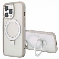 Accezz Coque Ring Stand avec MagSafe Apple iPhone 13 Pro Max - Gris