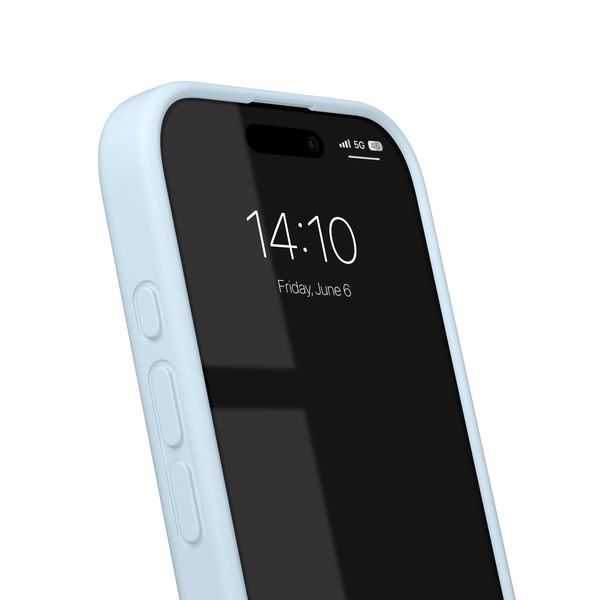 iDeal of Sweden Coque en silicone avec MagSafe Apple iPhone 16 Pro - Light Blue