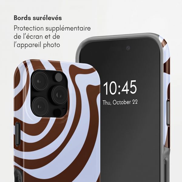 Selencia Coque arrière Vivid avec MagSafe Apple iPhone 16 Pro Max - Dream Swirl Chocolate