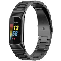 imoshion Bracelet en acier le Fitbit Charge 5 / Charge 6 - Noir