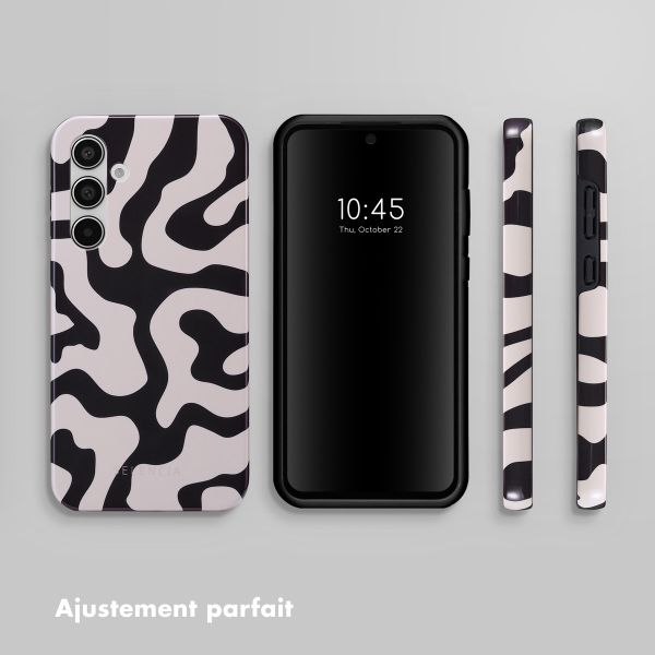 Selencia Coque arrière Vivid Samsung Galaxy A55 - Art Wave Black