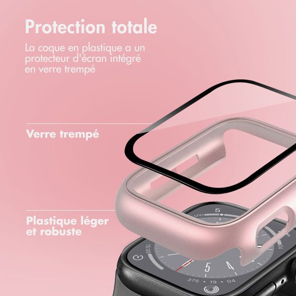 imoshion Coque rigide à couverture complète Apple Watch 7 / 8 / 9 - 41 mm - Rose Doré