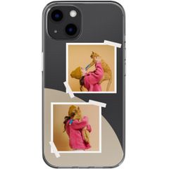 Coque personnalisée avec pellicule N°2 iPhone 13 - Transparent