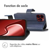 imoshion Étui de télephone portefeuille Apple iPhone 15 Pro Max - Bleu foncé