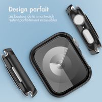 imoshion Coque rigide brillante à couverture complète pour Apple Watch Series 7 / 8 / 9 - 41 mm - Noir